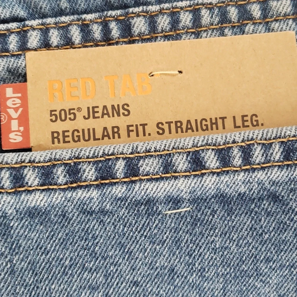 Levi's Red Tab 505 Men's Jeans, regular fit, straight leg, 38 waist, 32 inseam